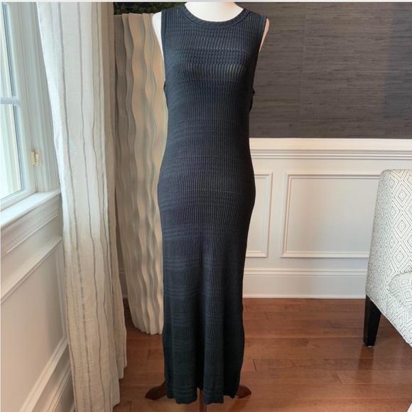 RACHEL ZOE Womens Slitted Sleeveless Asymmetrical Neckline Full-Length Formal Sheath Dress